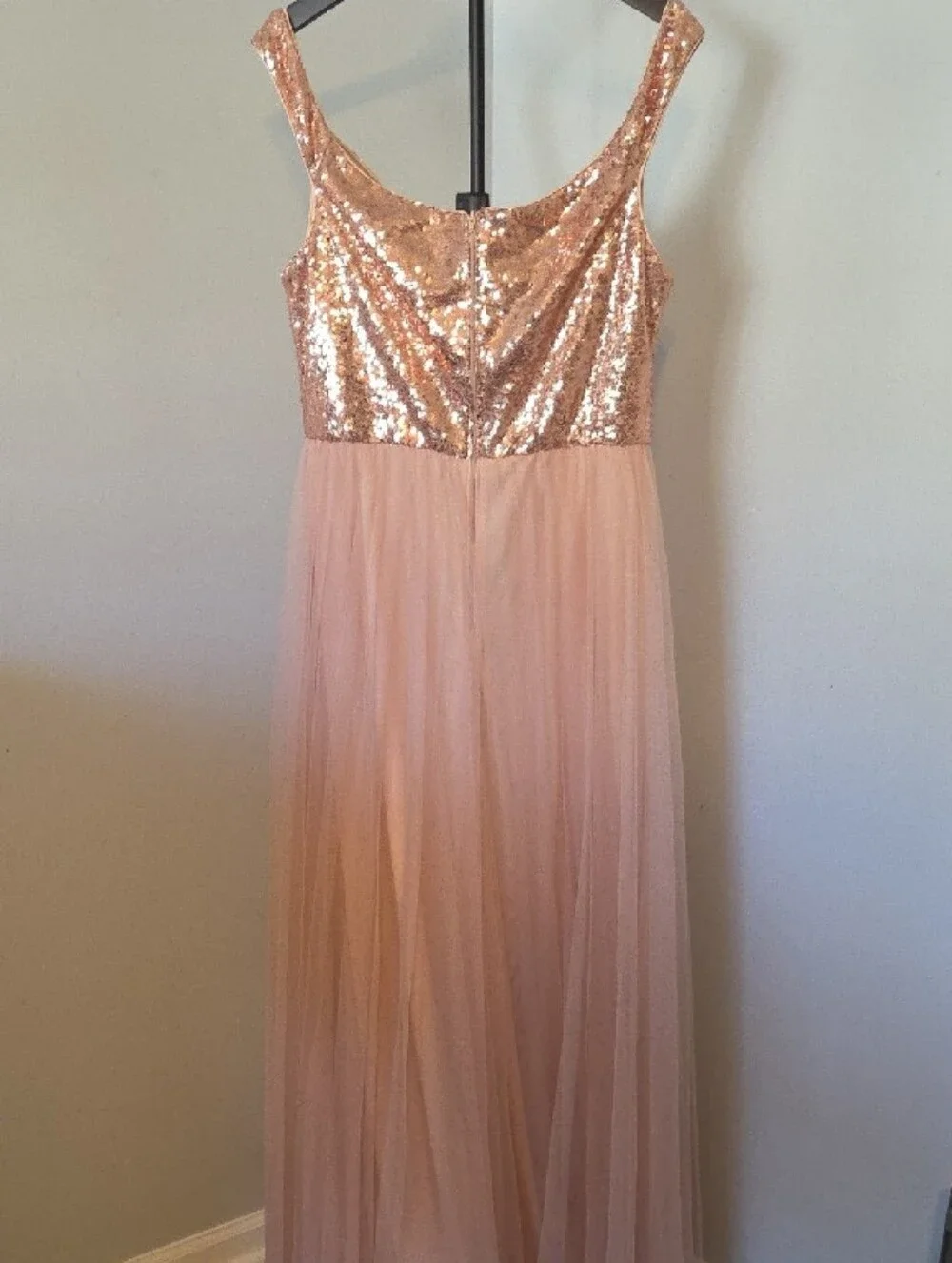 Ever Pretty Rose Gold Sequin Bodice Maxi Dress
